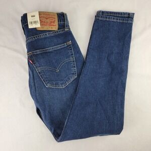 Levi Strauss 512 Slim Taper Jeans Mens 28x30 Blue Denim Stretch Eco Performance